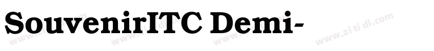 SouvenirITC Demi字体转换